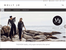 Tablet Screenshot of molly-jo.dk